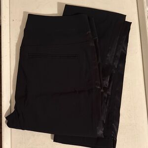 DKNY Black Satin Accent Trouser